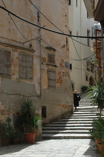 Chania - Escaliers