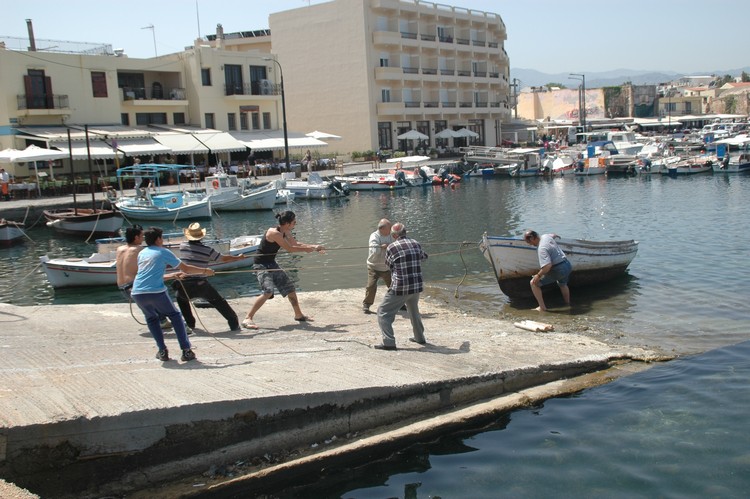 Chania - Sortie de l'eau