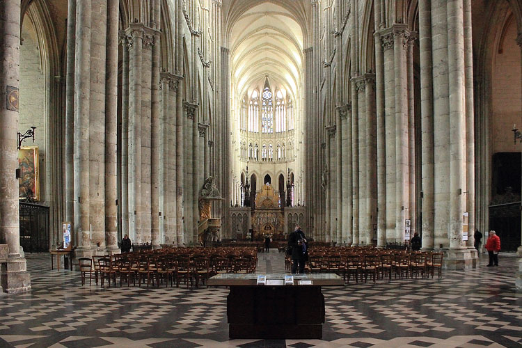 dans la cathédrale d'amien